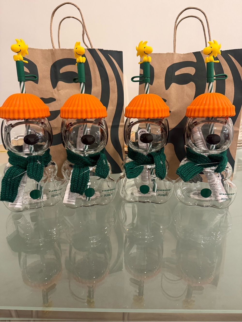 Starbucks New Release Snoopy Glass Cup